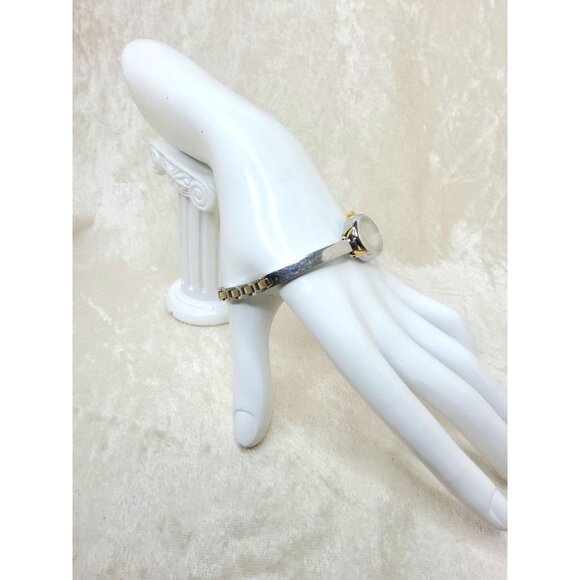 Vintage Womens Timex Indiglo Silver Tone Gold Tone Slim Band P8 Watch - Picture 5 of 8